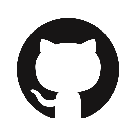 검은색 GitHub 마크 로고